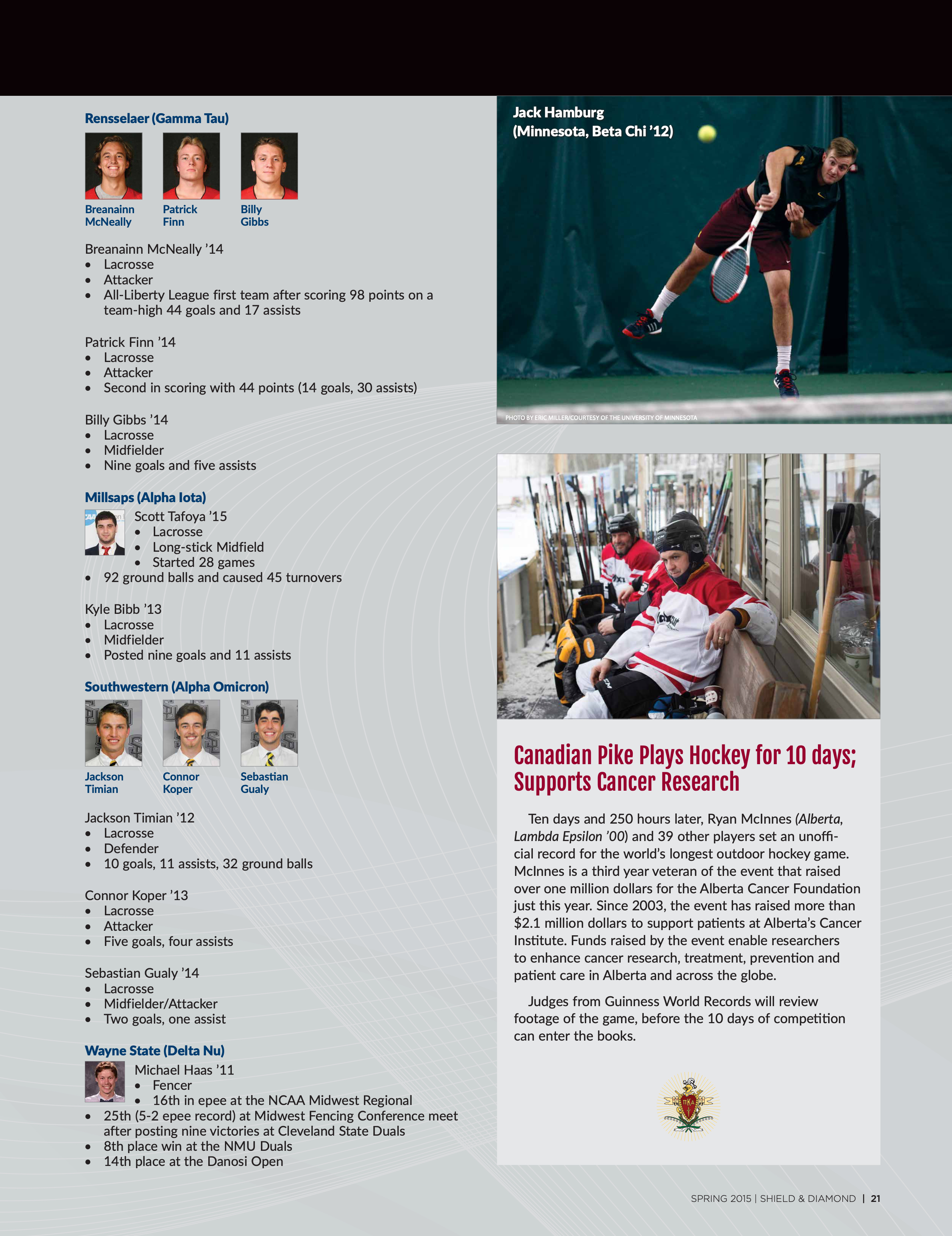 Canadian Pike Plays Hockey for 10 Days